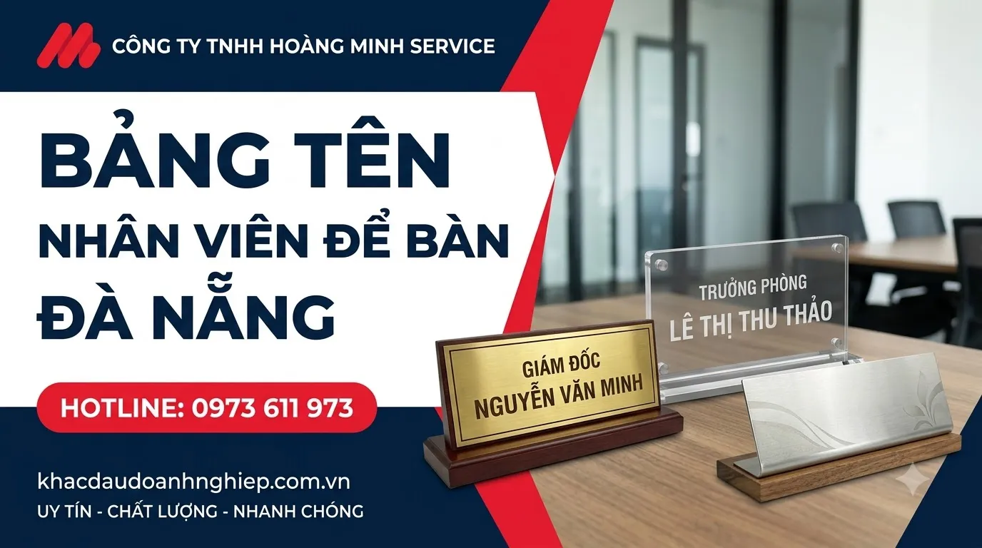 Bảng tên nhân viên để bàn Đà Nẵng