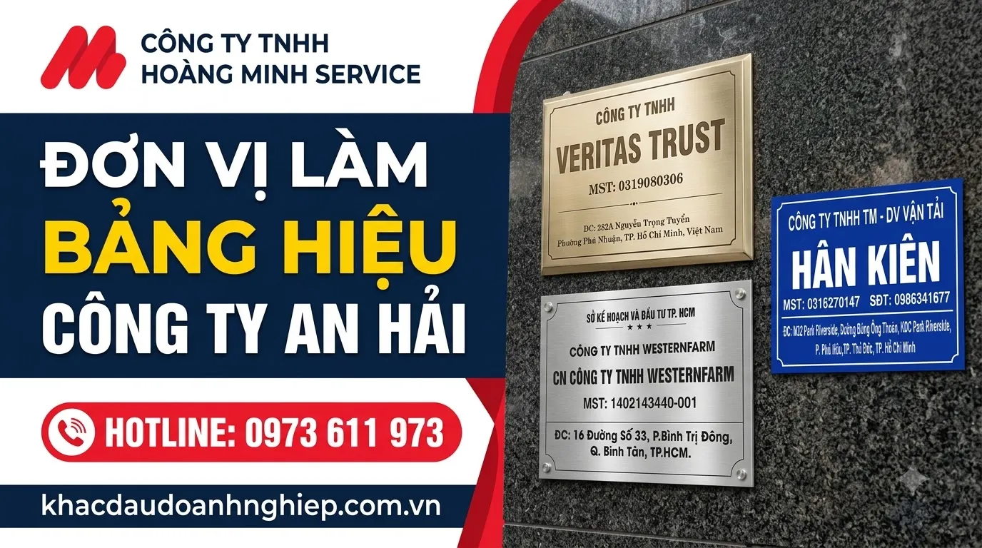 Đơn vị làm bảng hiệu công ty An Hải