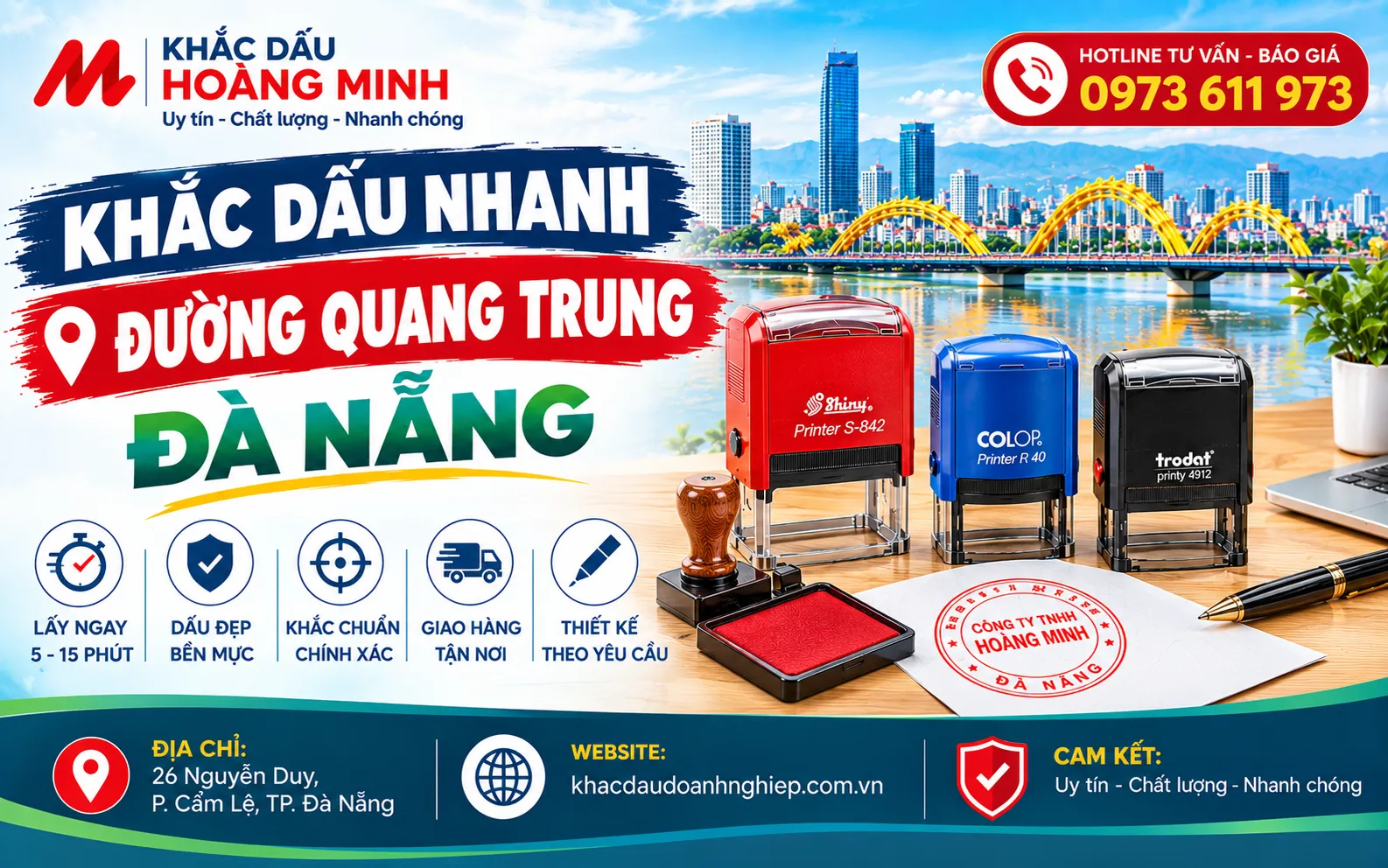 Khắc dấu nhanh đường Quang Trung Đà Nẵng