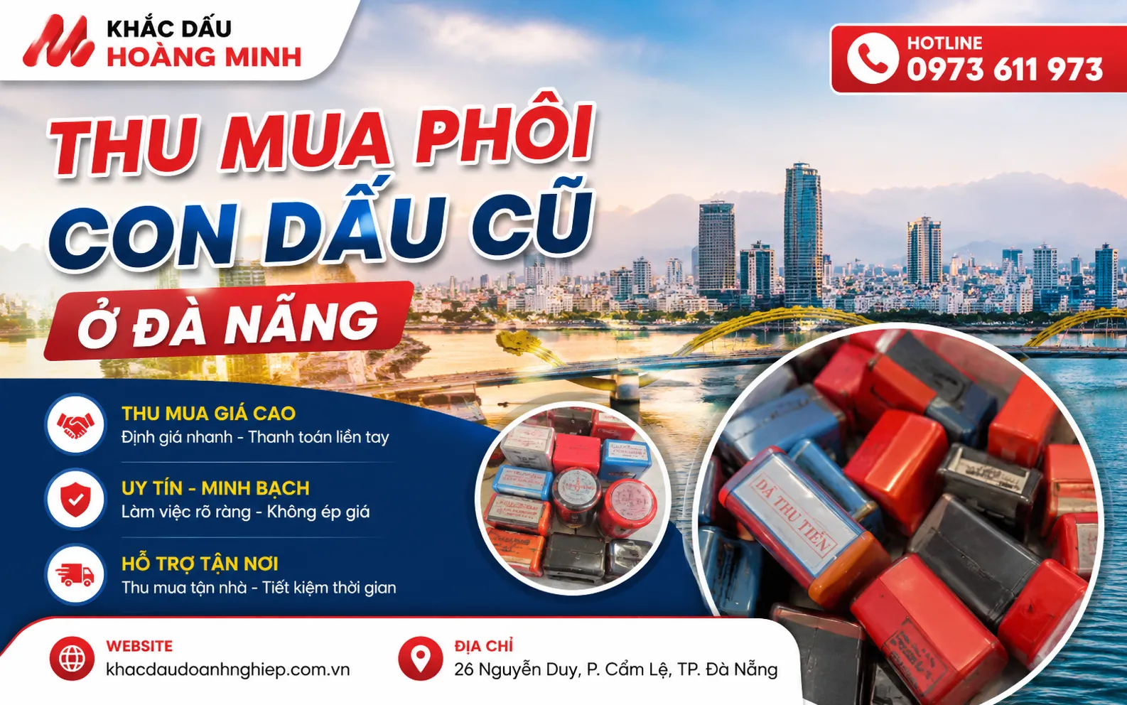 Thu mua phôi con dấu cũ ở Đà Nẵng